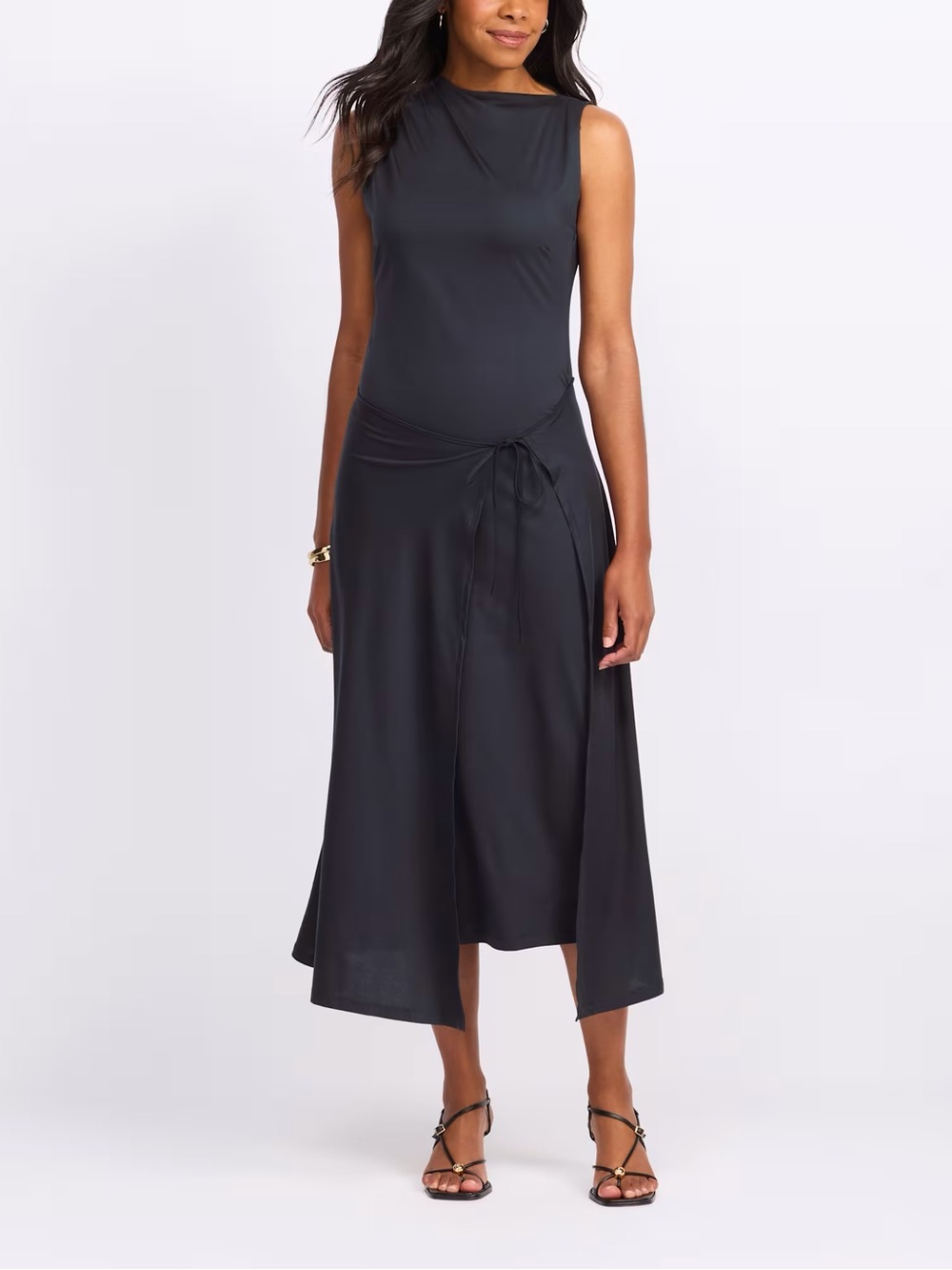 Modern Citizen
Amelia Asymmetric-Neck Wrap Dress
